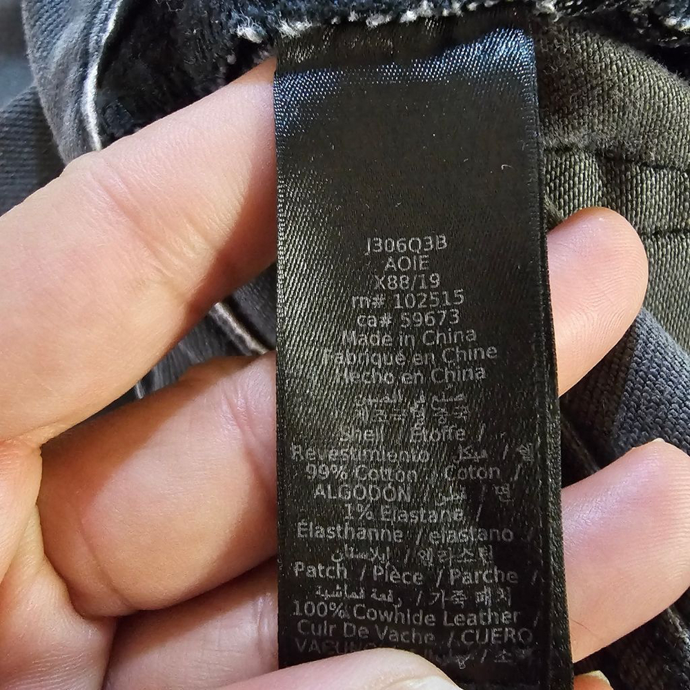 John Varvatos Bowery Gray Slim Straight Jeans 32x28 - Picture 8 of 8